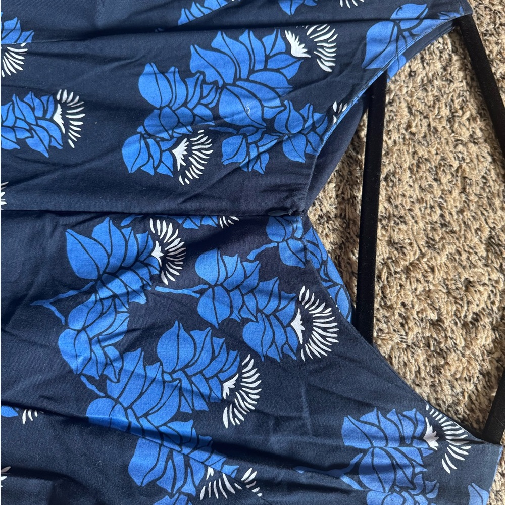 Sig Zane Navy and Blue Floral Maxi Dress - Picture 3 of 4